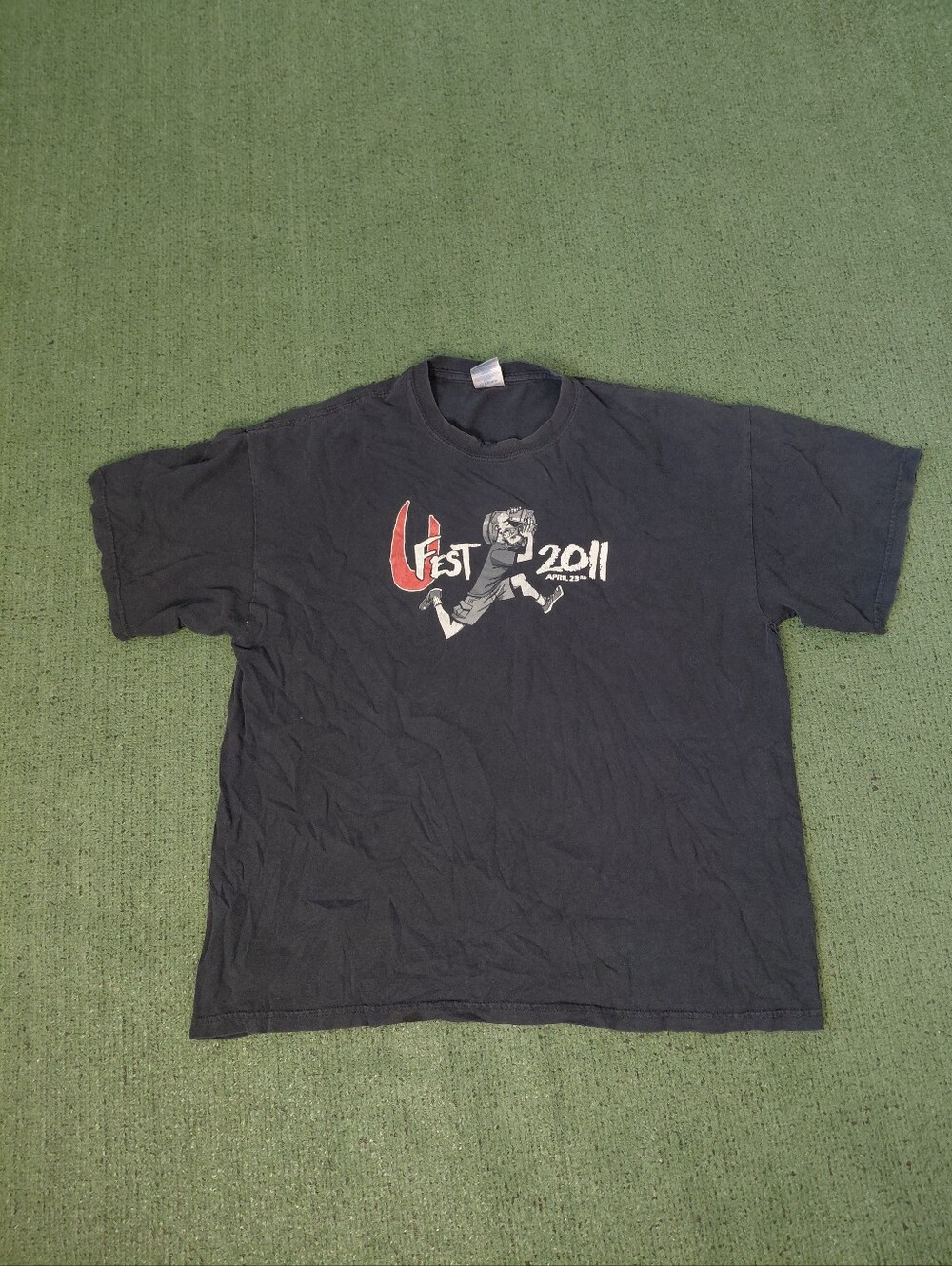 98KUPD 2011 Arizona Radio Station Logo Black T Shirt Sz XL